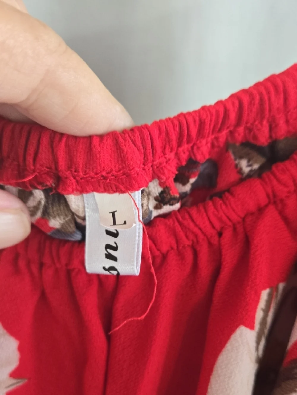 Floral Off-Shoulder Red Mini Dress - Picture 3 of 8